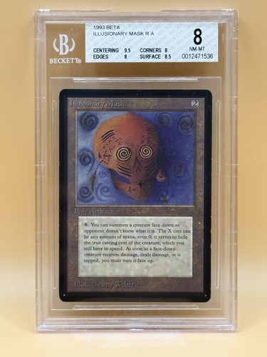 Illusionary Mask – 1993 MTG Beta – BGS 8 NM-MT – Rare Artifact