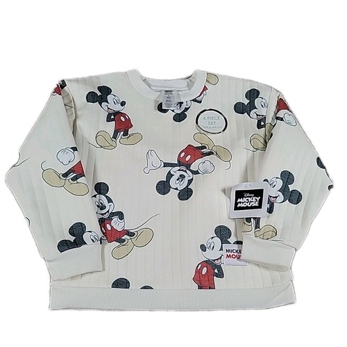 Disney Mickey Mouse Girl Boy Unisex 4PC Fleece Joggers Set MIX AND MATCH SIZE 6 - Picture 7 of 9
