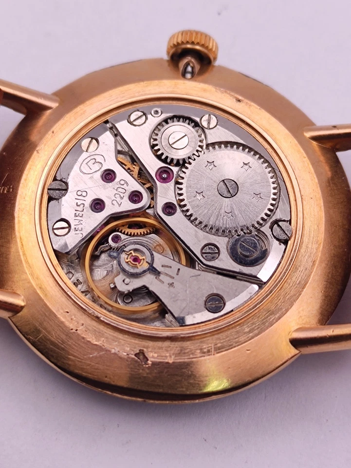 Vostok 2209 1917-1967 Banhado a Ouro AU20 Vintage Original Relógio Soviético Anos 1960 Masculino - Imagem 3 de 4