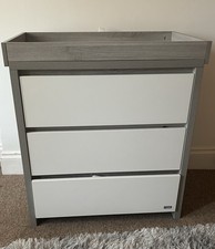 Tutti Bambini Modena Changing Unit - Grey Ash/White