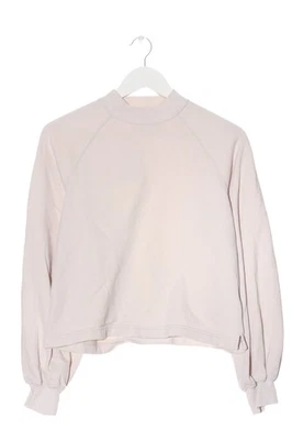 ABERCROMBIE & FITCH Sweatshirt Dames Sweat T EU 34 blanc cassé style décontracté - Photo 1/4