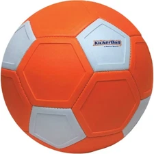KickerBall by Swerve Ball Size 4 - Orange: EVA Shell, Latex Fill, Ages 6+