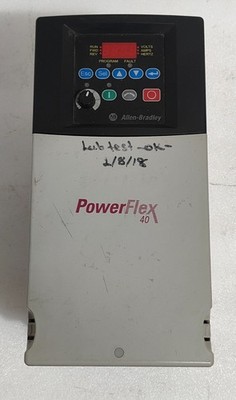 ALLEN-BRADLEY POWERFLEX 40 22B-D017N104 AC DRIVE 7.5KW/10HP 3 PHASE 380-480V