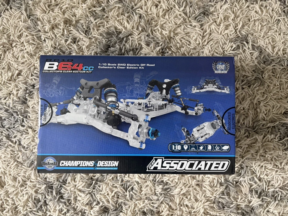 Team Associated RC10B6.4CC 收藏版透明版 1/10 2WD 电动越野车套件 — 第 2/4 张图片