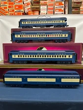 Mth Jersey Central (Blue Comet) 70’ Madison 4-Car Passenger Set 20-4021 *READ*