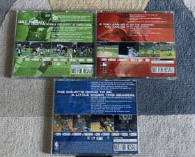 Sega Dreamcast NBA 2K1, NFL 2K1, World Series Baseball 2K1 "NOT FOR RESALE" lot