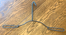 Antique Early 1900 s Vintage Heavy Metal Wire Clothes/Coat Hanger