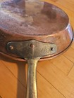 2 Vintage Copper Pans Skillet Frying Pan Brass Handle Portugal  — photo 4