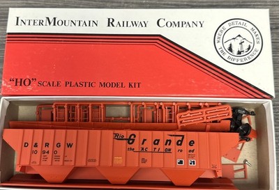 Intermountain Kit HO DRG-05 4750 CF 18 Rib 3-Bay Cov Hopper D&RGW NIB