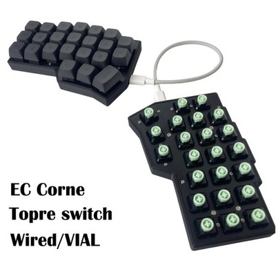 Topre EC Corne Split Ergonomic Capacitive Keyboard Wired VIAL Programmable