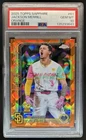 2025 Topps Chrome Sapphire Jackson Merrill Orange Refractor #/25 Padres PSA 10