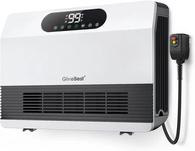 GiveBest Smart Wall Heater Electric Space Heater Indoor Use 1500W 5 Modes ALCI