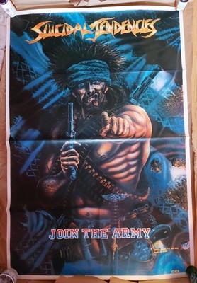 Suicidal Tendencies. Massive Subway Poster '87 Join The Army 61