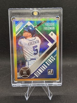 2018 Panini Donruss - Diamond Kings Freddie Freeman #23 Press Proof Gold /99
