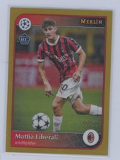 MATTIA LIBERALI 2024-25 Topps Chrome UEFA #108 GOLD REFRACTOR Rookie RC SP /50