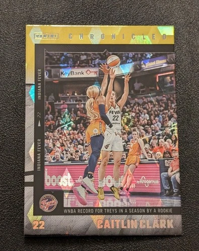 2025 Panini Caitlin Clark Chronicled Basketball Yellow Cubic Caitlin Clark #9