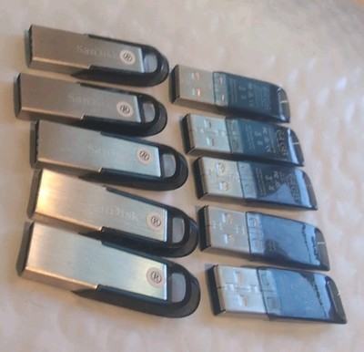 Lot of 10 SanDisk Ultra Flair 64GB USB 3.0 Flash Drive  SDCZ73-064G 