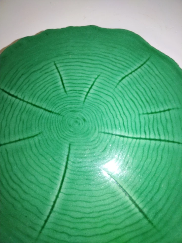 Ancien dessous De plat céramique Vert CAB ustensile cuisine - Photo 2/4