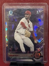 Cooper Hjerpe 1st 2022 Bowman Draft CHROME SAPPHIRE Purple /10