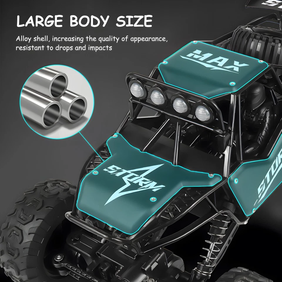 1:10 Ferngesteuertes Auto 25km/h High Speed 4WD RC Monster Crawler - Bild 4 von 4