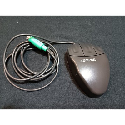 Compaq Logitech MouseMan M-S38 Vintage 3-Button PS/2 Ball Mouse Dark Gray Wired