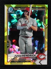 2021 Bowman Chrome Draft Sapphire Edition Yellow 81/99 Austin Hendrick 0vs5