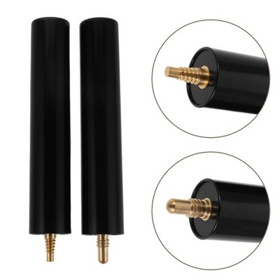  2 Pcs Billiards Accessories Pool Cue Stick Telescopic Extender Extension