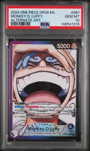 Monkey.D.Luffy (061) (Parallel) OP09-061 Emperors in the New World Foil PSA 10