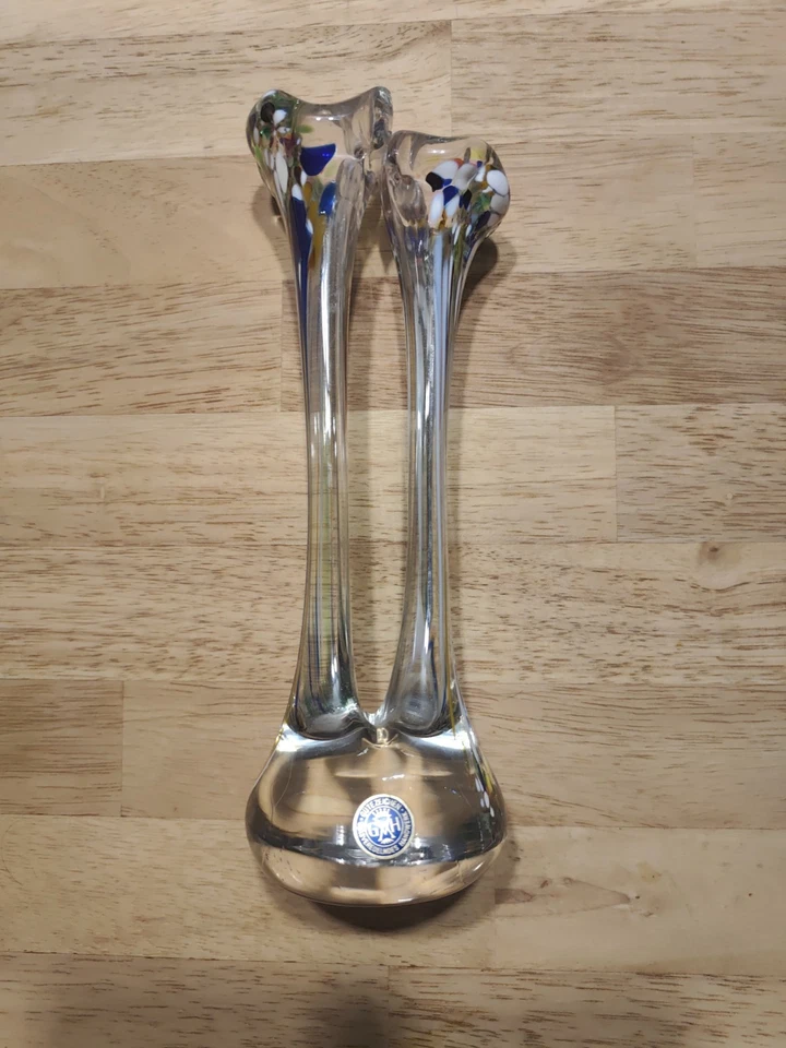 Vintage Murano-Stil Glasvase – Handarbeit – 50er/70er Jahre - Bild 1 von 4
