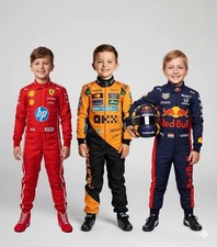 Disfraces para niños F1 go kart traje de carreras, disfraz de piloto de carreras, traje de coche de carreras para niños