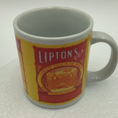 Vintage Liptons Finest Tea Coffee Mug By The Tin Box Company Of America