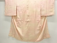 7706551: JAPANESE KIMONO / ANTIQUE JUBAN / SILK / KINSHA / FLORAL PLANTS