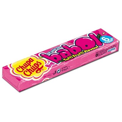 (35,71 /1kg) Chupa Chups Big Babol Tutti Frutti, Kaugummi, 27,6g Packung