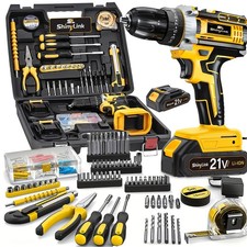  20V Cordless Drill Set 136pcs Electric Drill Tool Box