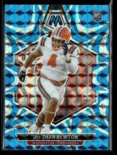 2024 Panini Mosaic #336 - Jer'Zhan Newton - Mosaic Reactive Blue - RC