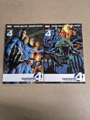 Fantastic Four Graphic Novel Set World's Greatest/Master of Doom Mark Millar TPB