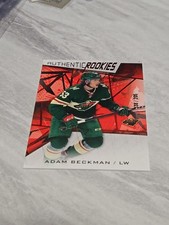2021-22 SP Game Used Authentic Rookies Red 138/205 Adam Beckman Rookie Card RC