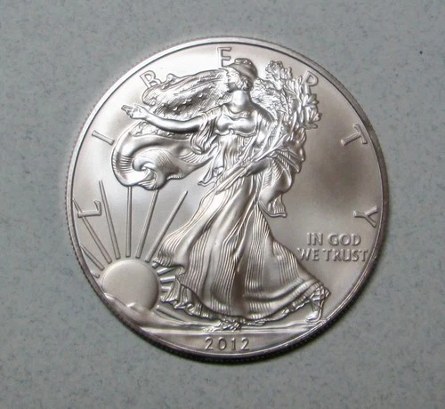 2012 1 OZ. Fine Silver American Silver Eagle One Dollar Coin