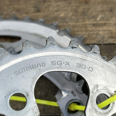 Shimano SG-X Chainring Set 50/39/30T Triple 5-Bolt 130 74 BCD 10
