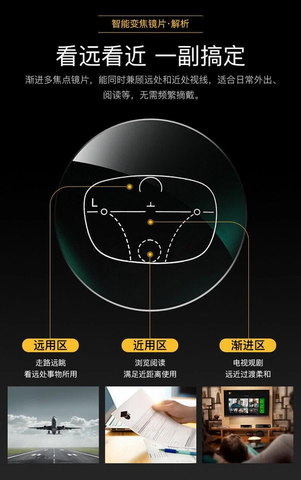 TR90 Gafas de Lectura Progresivas Bifocales Flexibles Deportivas Multifocales Cambio de Color Foto 4 de 4
