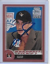CHRIS MIHM Basketball Card IP auto NBA Cleveland Cavaliers 00-01 Topps rookie. rookie card picture