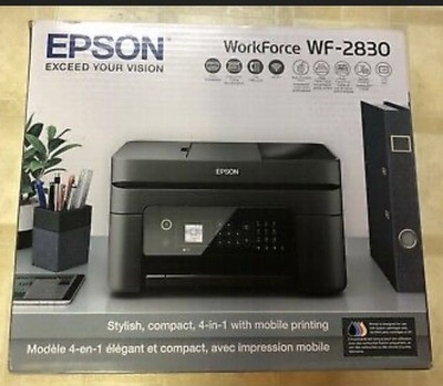 NEW Epson Workforce WF-2830 Wireless Color Printer with Scanner & Copier & Fax
