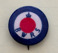 Segunda Guerra Mundial British Women’s Royal Service BWRS Pinback insignia frente local defensa civil