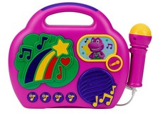 eKids Barney Karaoke Microphone with Built-in Music NEW
