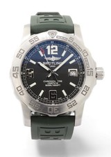BREITLING Colt 44 Quartz - Black Dial - 44mm - Green Rubber Pro Strap - A74387