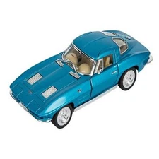 RI Novelty - Pull Back Die-Cast Metal Vehicle - 1963 CORVETTE STING RAY (Blue)