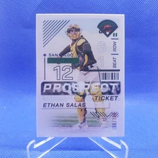 2024 Panini Prospect Edition Ethan Salas Blue Prospect Ticket (RC) 196/199
