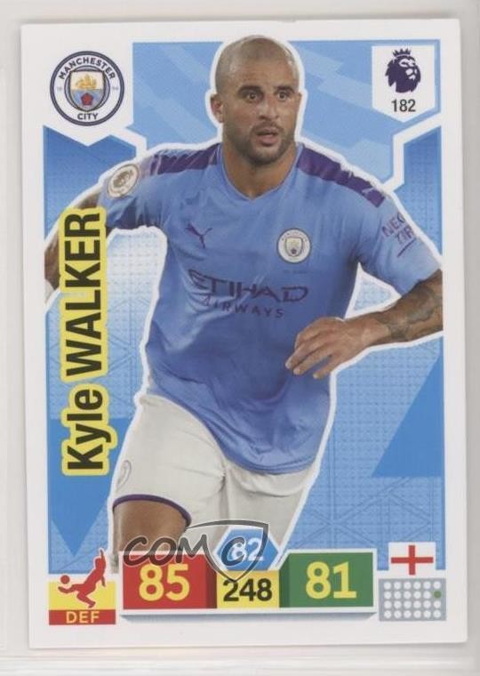 2019-20 Panini Adrenalyn XL English Premier League Kyle Walker #182 ou5