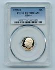 1998-S Proof Roosevelt Silver Dime 10c PCGS PR70 DCAM