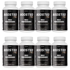 Boosted Pro Male Performance Supplement, Endurance for Men - 8 Bottles
